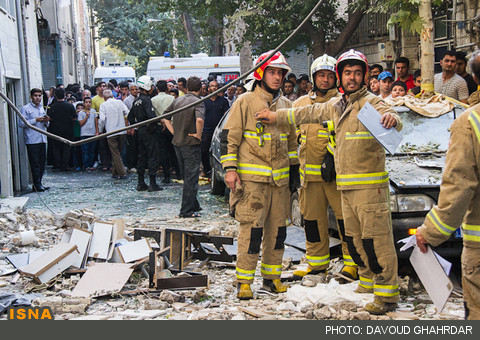 انفجار شدید در بنگاه املاک